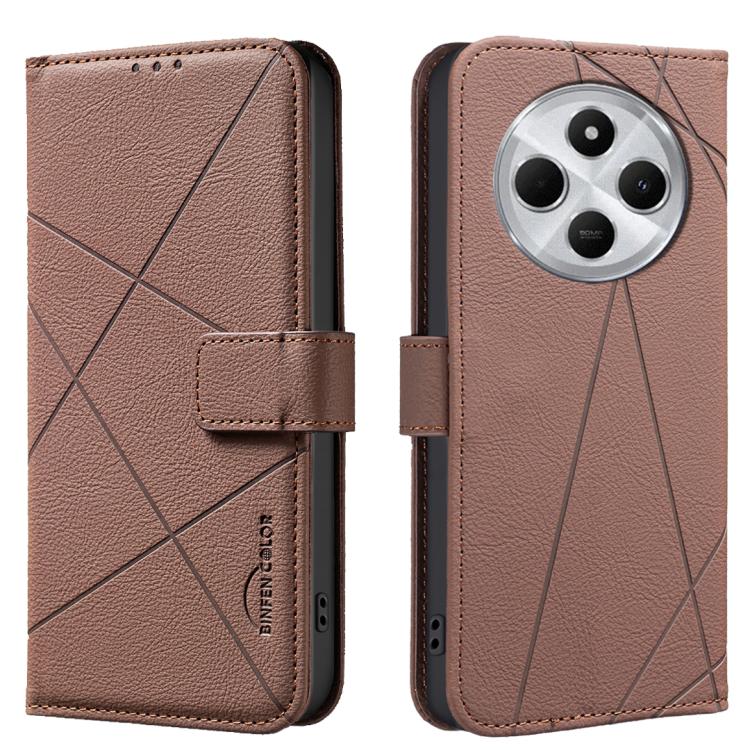 Geometric Pattern RFID Leather Phone Case, For Xiaomi 17T Pro 5G, For Xiaomi 17T 5G, For Xiaomi Poco M7 4G 169mm, For Xiaomi 15T Pro 5G, For Xiaomi 15T 5G, For Xiaomi Poco F7 5G Global, For Xiaomi Poco X7 Pro, For Xiaomi Poco C75