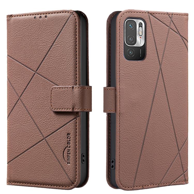 Geometric Pattern RFID Leather Phone Case, For Xiaomi Poco M7 Pro 5G, For Xiaomi Poco X6 Pro, For Xiaomi 13T, For Xiaomi Poco F5 5G, For Xiaomi Poco C55, For Xiaomi Poco X5 Pro, For Xiaomi Poco X5, For Xiaomi Poco M3 Pro