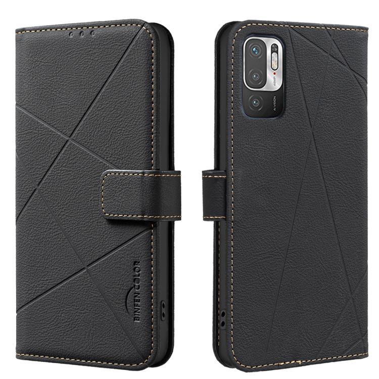 Geometric Pattern RFID Leather Phone Case, For Xiaomi Poco M7 Pro 5G, For Xiaomi Poco X6 Pro, For Xiaomi 13T, For Xiaomi Poco F5 5G, For Xiaomi Poco C55, For Xiaomi Poco X5 Pro, For Xiaomi Poco X5, For Xiaomi Poco M3 Pro