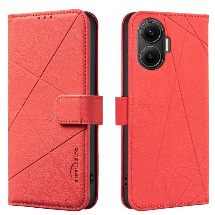 Geometric Pattern RFID Leather Phone Case, For Xiaomi 17T Pro 5G, For Xiaomi 17T 5G, For Xiaomi Poco M7 4G 169mm, For Xiaomi 15T Pro 5G, For Xiaomi 15T 5G, For Xiaomi Poco F7 5G Global, For Xiaomi Poco X7 Pro, For Xiaomi Poco C75