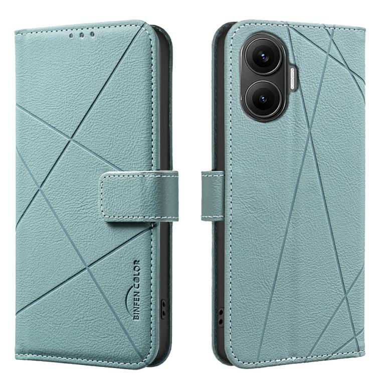 Geometric Pattern RFID Leather Phone Case, For Xiaomi 17T Pro 5G, For Xiaomi 17T 5G, For Xiaomi Poco M7 4G 169mm, For Xiaomi 15T Pro 5G, For Xiaomi 15T 5G, For Xiaomi Poco F7 5G Global, For Xiaomi Poco X7 Pro, For Xiaomi Poco C75