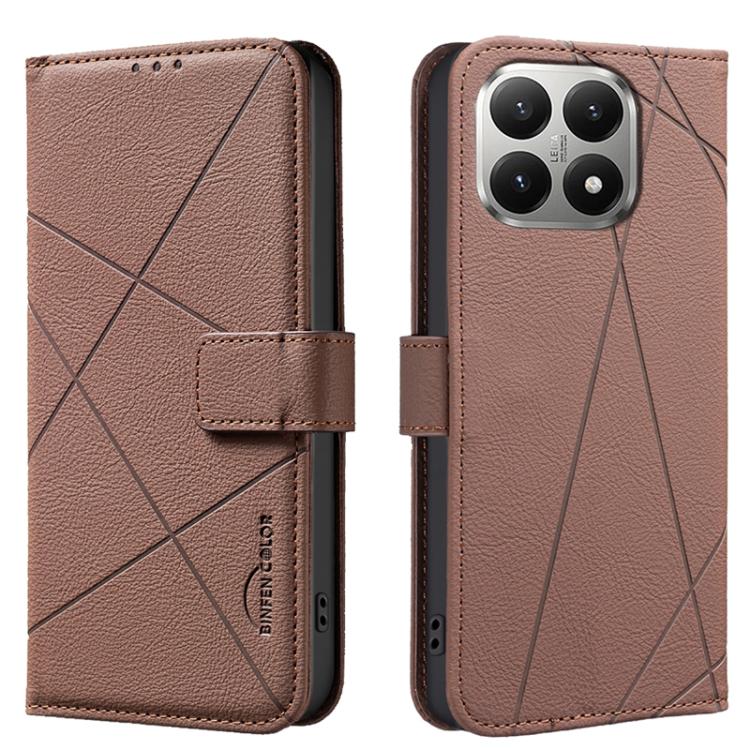 Geometric Pattern RFID Leather Phone Case, For Xiaomi 17T Pro 5G, For Xiaomi 17T 5G, For Xiaomi Poco M7 4G 169mm, For Xiaomi 15T Pro 5G, For Xiaomi 15T 5G, For Xiaomi Poco F7 5G Global, For Xiaomi Poco X7 Pro, For Xiaomi Poco C75