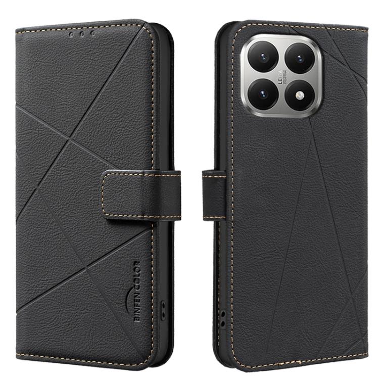 Geometric Pattern RFID Leather Phone Case, For Xiaomi 17T Pro 5G, For Xiaomi 17T 5G, For Xiaomi Poco M7 4G 169mm, For Xiaomi 15T Pro 5G, For Xiaomi 15T 5G, For Xiaomi Poco F7 5G Global, For Xiaomi Poco X7 Pro, For Xiaomi Poco C75