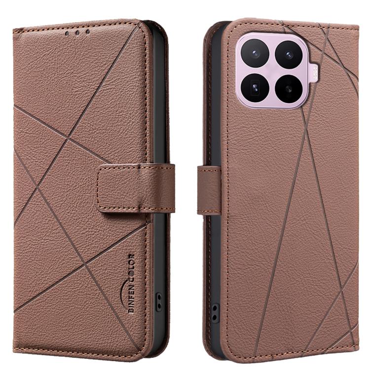 Geometric Pattern RFID Leather Phone Case, For Xiaomi 17T Pro 5G, For Xiaomi 17T 5G, For Xiaomi Poco M7 4G 169mm, For Xiaomi 15T Pro 5G, For Xiaomi 15T 5G, For Xiaomi Poco F7 5G Global, For Xiaomi Poco X7 Pro, For Xiaomi Poco C75