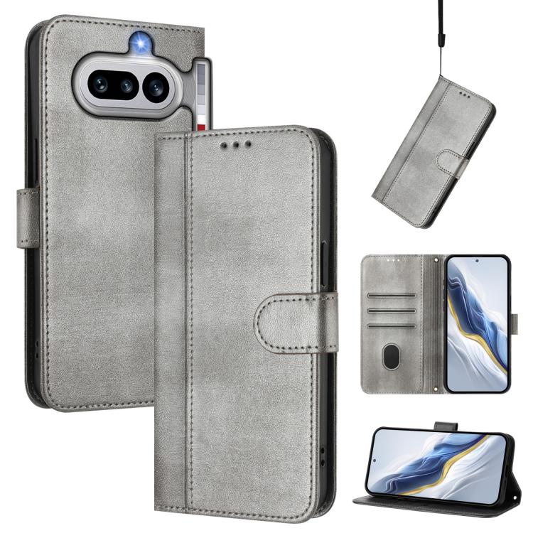 Line Splicing Buckle Retro Leather Phone Case, For Nothing Phone 4a Pro, For Nothing Phone 4a, For Nothing Phone 3a, For Nothing Phone 3a Pro, For Nothing CMF Phone 1, For Nothing Phone 2a
