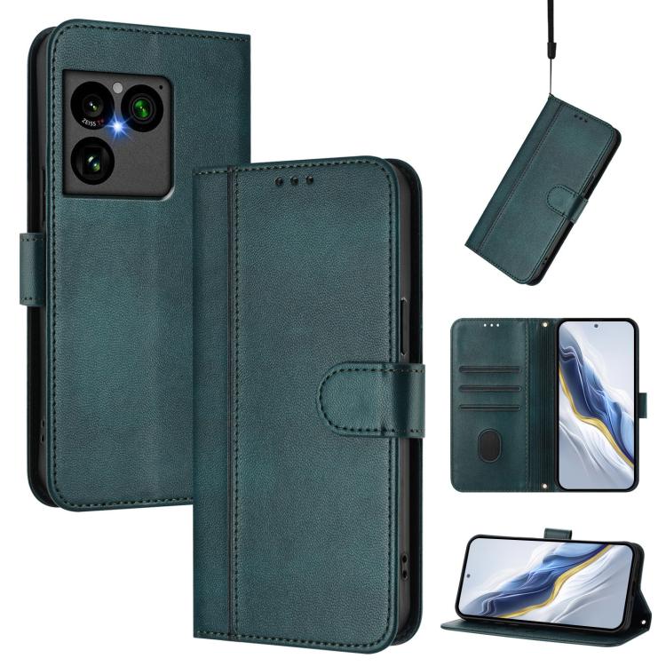 Line Splicing Buckle Retro Leather Phone Case, For Sony Xperia 1 VIII, For Sony Xperia 10 VII, For Sony Xperia 10 VI 2024, For Sony Xperia 1 VI 2024, For Sony Xperia 5 VI, For Sony Xperia 5 V