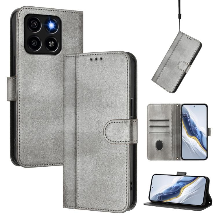 Line Splicing Buckle Retro Leather Phone Case, For ZTE Blade A75 5G / Nubia Focus 5G, For ZTE Blade A75 4G, For ZTE Blade A35 / A55, For ZTE Nubia Focus Pro 5G, For ZTE Nubia Z60 Ultra, For ZTE Blade A73 5G