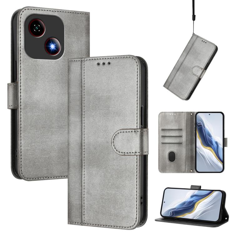 Line Splicing Buckle Retro Leather Phone Case, For ZTE Blade A76 4G, For ZTE Kantan Sumaho 4 A402ZT, For ZTE Blade V60 4G / Axon 60 4G, For ZTE Blade A35e, For ZTE Nubia Music 2, For ZTE Nubia S 5G A403ZT