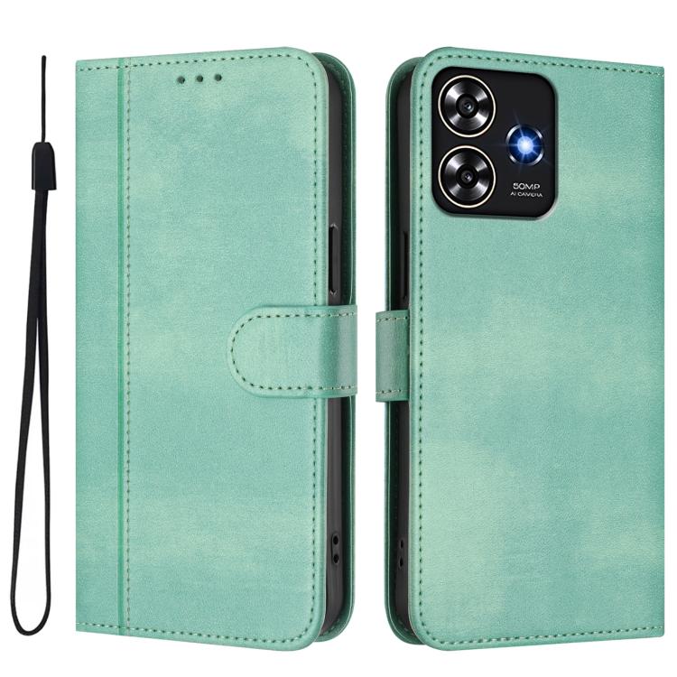 Line Splicing Buckle Retro Leather Phone Case, For ZTE Blade A73 4G, For ZTE Blade V50 Vita, For ZTE Blade A53 / A53+, For ZTE Blade A53 Pro, For ZTE Blade A52 Lite, For ZTE Blade V40s
