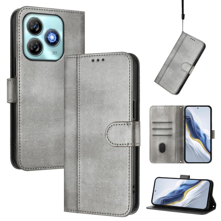 Line Splicing Buckle Retro Leather Phone Case, For ZTE Blade A75 5G / Nubia Focus 5G, For ZTE Blade A75 4G, For ZTE Blade A35 / A55, For ZTE Nubia Focus Pro 5G, For ZTE Nubia Z60 Ultra, For ZTE Blade A73 5G