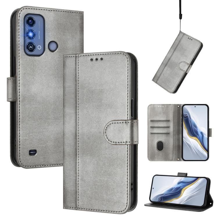 Line Splicing Buckle Retro Leather Phone Case, For ZTE Blade A73 4G, For ZTE Blade V50 Vita, For ZTE Blade A53 / A53+, For ZTE Blade A53 Pro, For ZTE Blade A52 Lite, For ZTE Blade V40s