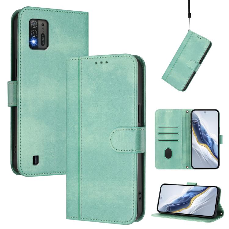 Line Splicing Buckle Retro Leather Phone Case, For ZTE Blade A73 4G, For ZTE Blade V50 Vita, For ZTE Blade A53 / A53+, For ZTE Blade A53 Pro, For ZTE Blade A52 Lite, For ZTE Blade V40s