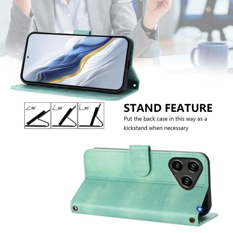 Line Splicing Buckle Retro Leather Phone Case, For ZTE Blade A76 4G, For ZTE Kantan Sumaho 4 A402ZT, For ZTE Blade V60 4G / Axon 60 4G, For ZTE Blade A35e, For ZTE Nubia Music 2, For ZTE Nubia S 5G A403ZT