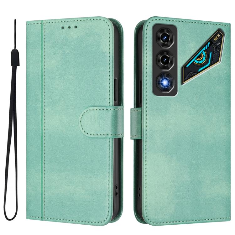 Line Splicing Buckle Retro Leather Phone Case, For ZTE nubia Neo 5 5G, For ZTE nubia Neo 5 GT 5G, For ZTE Optus X Value 5G, For ZTE Optus X Pro 2 5G, For ZTE nubia RedMagic 11 Air, For ZTE A75 Pro / Telstra T-Elite 5G