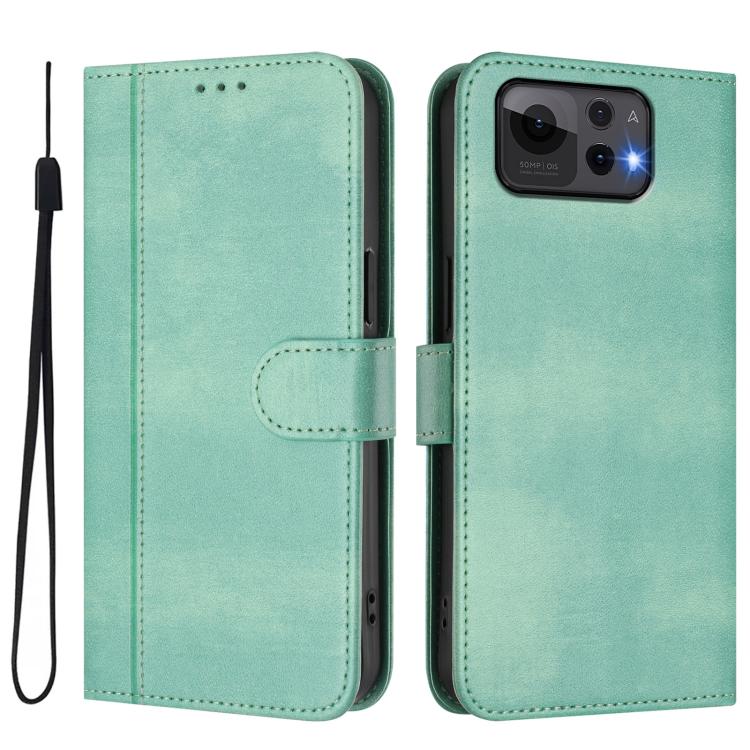 Line Splicing Buckle Retro Leather Phone Case, For ASUS Zenfone 12 Ultra, For ASUS ROG Phone 9 / 9 Pro, For ASUS Zenfone 11 Ultra, For ASUS ROG Phone 8 / 8 Pro