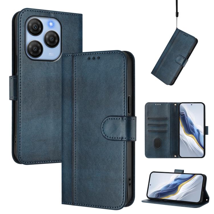 Line Splicing Buckle Retro Leather Phone Case, For Blackview Wave 7C, For Blackview Wave 10, For Blackview Shark 6, For Blackview Oscal Tiger 13, For Blackview Wave 8 / 8C / Oscal Flat 2, For Blackview Shark 9 5G