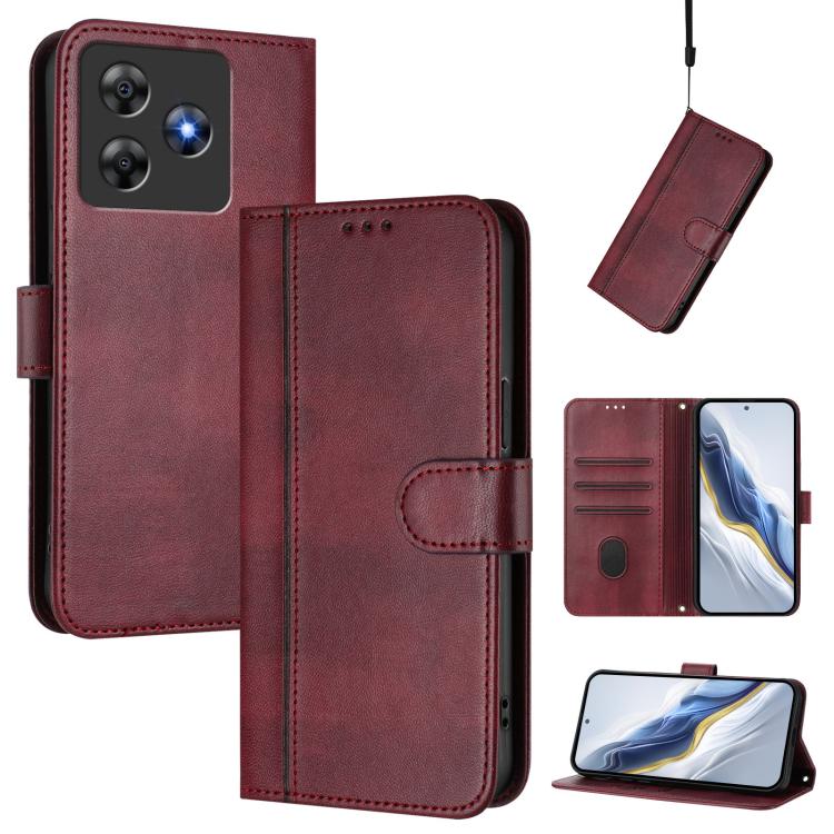 Line Splicing Buckle Retro Leather Phone Case, For Blackview Wave 7C, For Blackview Wave 10, For Blackview Shark 6, For Blackview Oscal Tiger 13, For Blackview Wave 8 / 8C / Oscal Flat 2, For Blackview Shark 9 5G