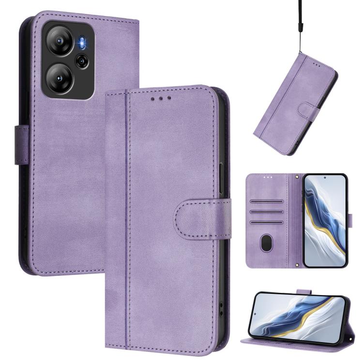 Line Splicing Buckle Retro Leather Phone Case, For Blackview Wave 7C, For Blackview Wave 10, For Blackview Shark 6, For Blackview Oscal Tiger 13, For Blackview Wave 8 / 8C / Oscal Flat 2, For Blackview Shark 9 5G