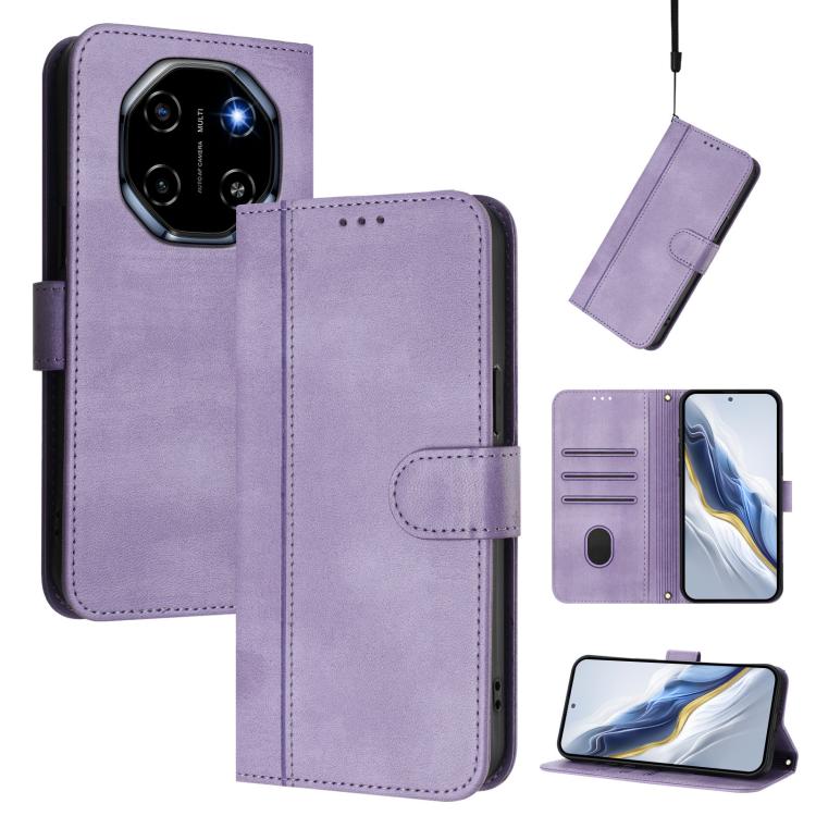 Line Splicing Buckle Retro Leather Phone Case, For Blackview Wave 7C, For Blackview Wave 10, For Blackview Shark 6, For Blackview Oscal Tiger 13, For Blackview Wave 8 / 8C / Oscal Flat 2, For Blackview Shark 9 5G
