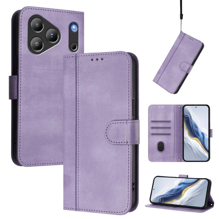 Line Splicing Buckle Retro Leather Phone Case, For Blackview Wave 7C, For Blackview Wave 10, For Blackview Shark 6, For Blackview Oscal Tiger 13, For Blackview Wave 8 / 8C / Oscal Flat 2, For Blackview Shark 9 5G