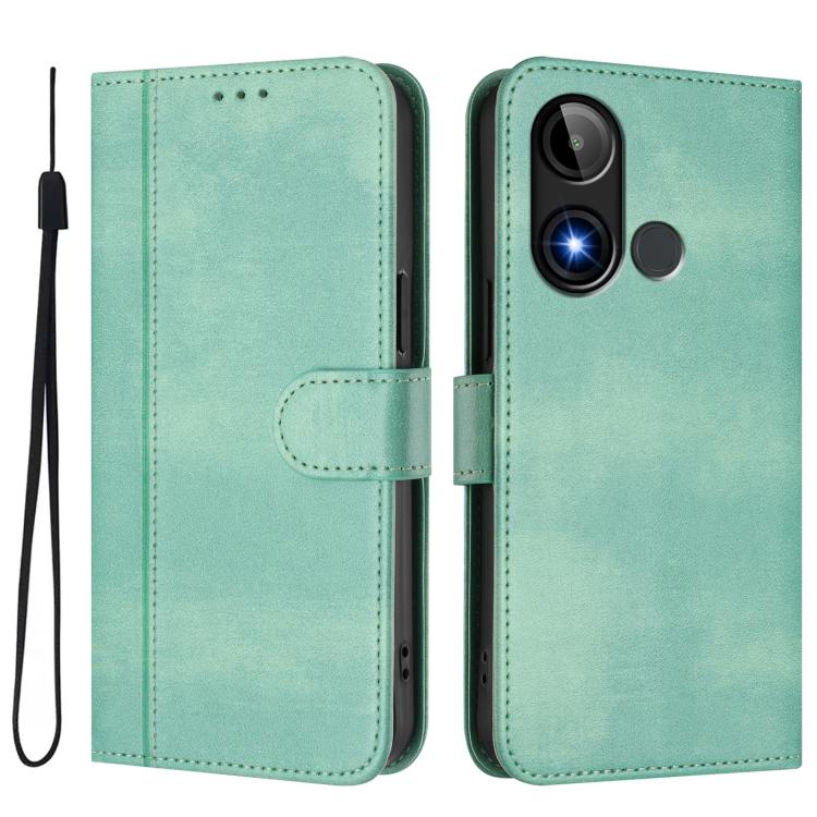 Line Splicing Buckle Retro Leather Phone Case, For BLU C9, For BLU View 5 Pro, For BLU View 5, For BLU View Speed 5G B1550VL, For BLU G53