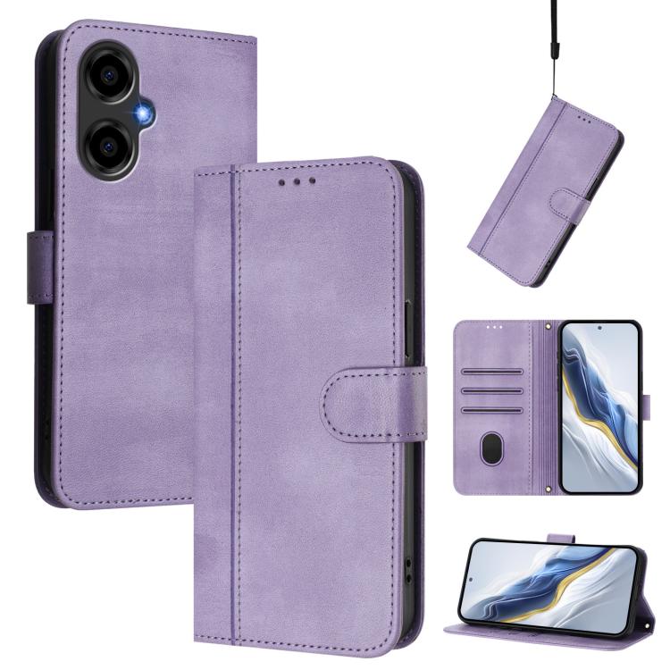 Line Splicing Buckle Retro Leather Phone Case, For BLU G95, For BLU Bold N4, For BLU Bold K10, For BLU G54, For BLU G64, For BLU Bold K50