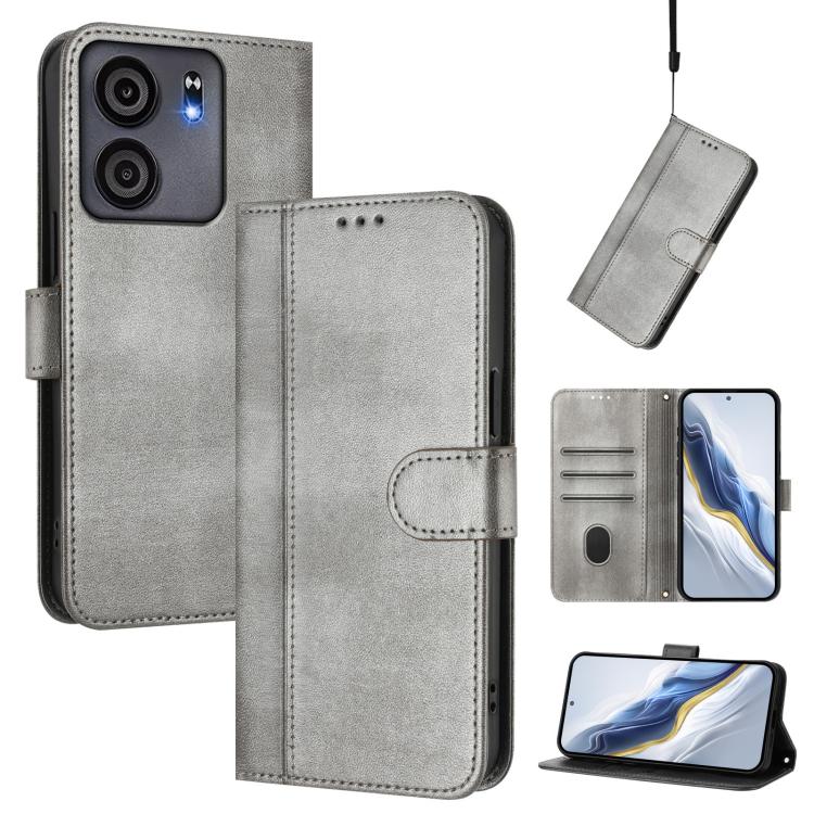 Line Splicing Buckle Retro Leather Phone Case, For BLU C9, For BLU View 5 Pro, For BLU View 5, For BLU View Speed 5G B1550VL, For BLU G53