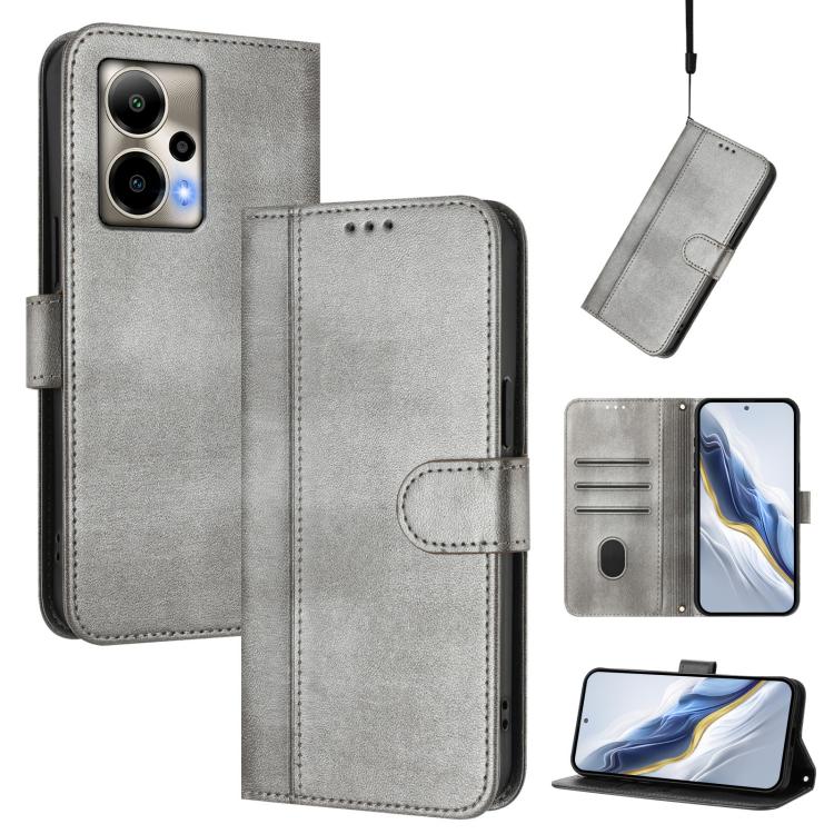 Line Splicing Buckle Retro Leather Phone Case, For Cricket Icon Plus 2026 / Icon 7 5G, For Cricket Magic 2 5G / AT&T Propel 2 5G, For Cricket Debut S3, For Cricket Icon 6 / AT&T Verge, For Cricket Outlast 5G 2024