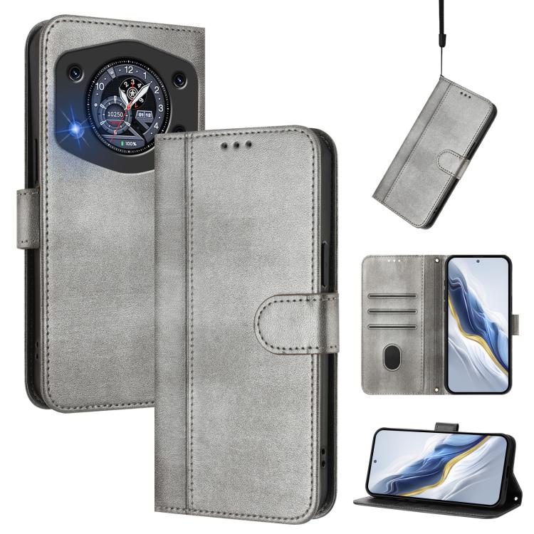 Line Splicing Buckle Retro Leather Phone Case, For Cubot A40, For Cubot P90, For Cubot A30, For Cubot A20, For Cubot Max 5, For Cubot A10