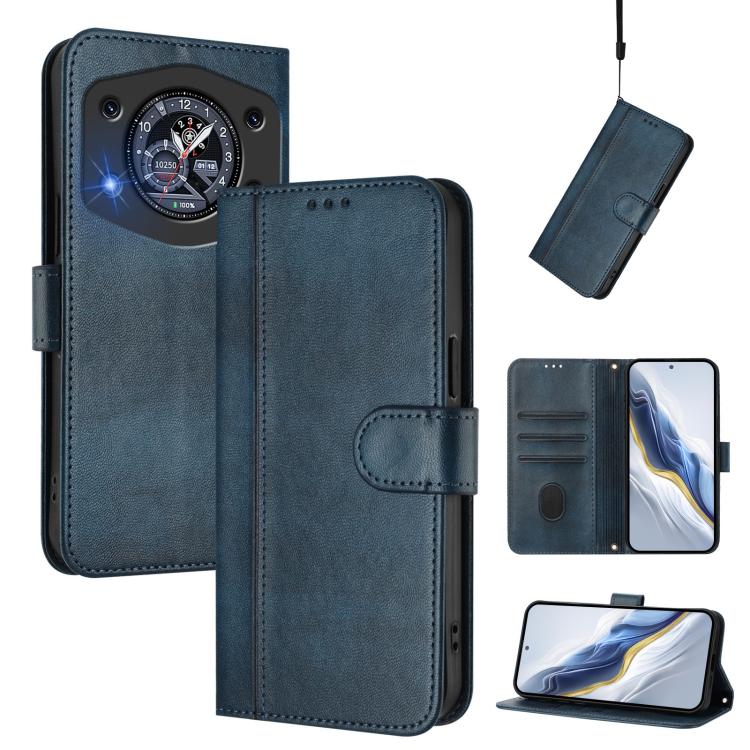 Line Splicing Buckle Retro Leather Phone Case, For Cubot A40, For Cubot P90, For Cubot A30, For Cubot A20, For Cubot Max 5, For Cubot A10