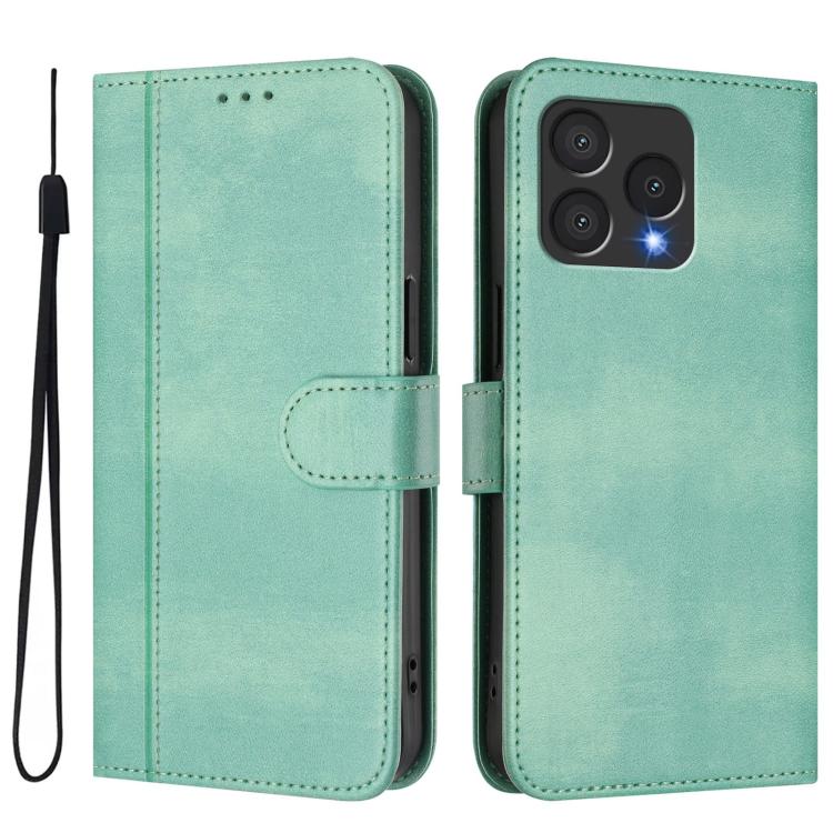 Line Splicing Buckle Retro Leather Phone Case, For Cubot A40, For Cubot P90, For Cubot A30, For Cubot A20, For Cubot Max 5, For Cubot A10