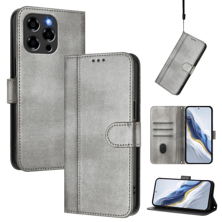 Line Splicing Buckle Retro Leather Phone Case, For Doogee Note 56 / Note 56 Pro, For Doogee N60 Pro, For Doogee Note 59 / 59 Pro, For Doogee Note 58 / 58 Pro, For Doogee N55 / N55 Plus