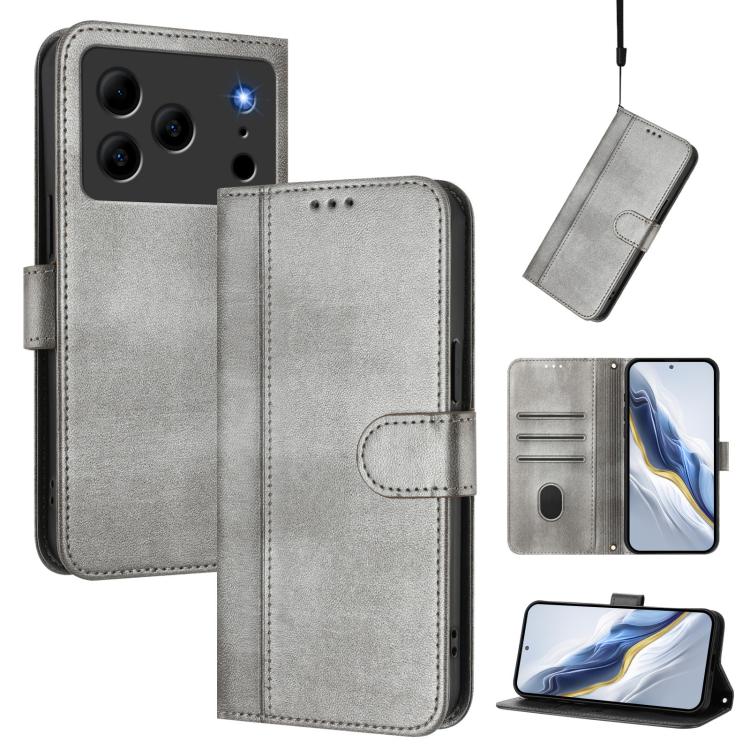 Line Splicing Buckle Retro Leather Phone Case, For Doogee Note 56 / Note 56 Pro, For Doogee N60 Pro, For Doogee Note 59 / 59 Pro, For Doogee Note 58 / 58 Pro, For Doogee N55 / N55 Plus