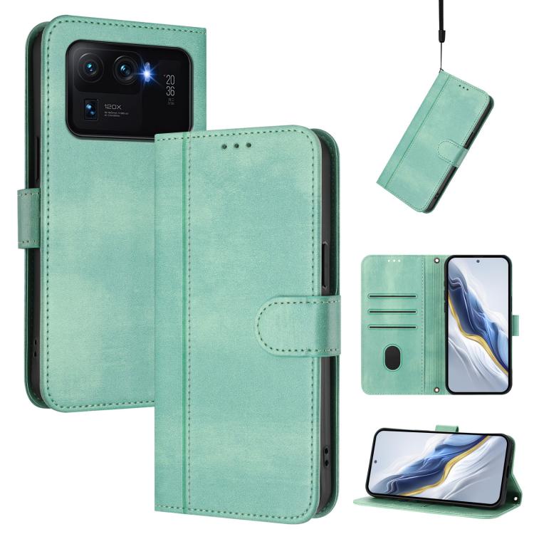 Line Splicing Buckle Retro Leather Phone Case, For Xiaomi Poco X4 Pro 5G, For Xiaomi 11T / 11T Pro, For Xiaomi Poco X3 GT, For Xiaomi Mi 11 Lite / Mi 11 Lite 5G, For Xiaomi Mi 11 Ultra, For Xiaomi Mi 11 Pro