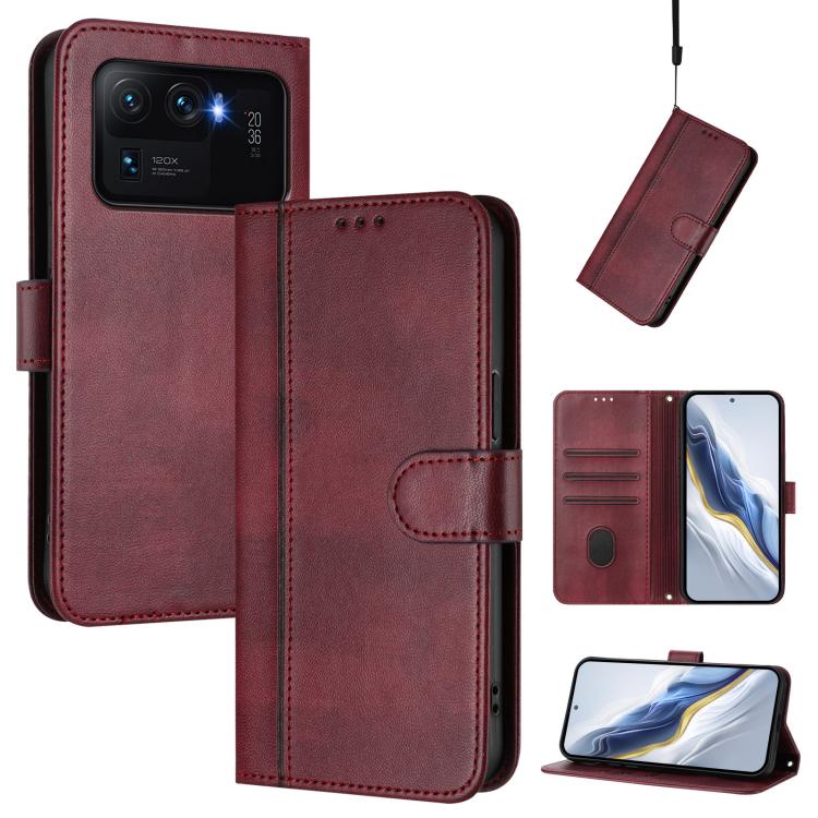 Line Splicing Buckle Retro Leather Phone Case, For Xiaomi Poco X4 Pro 5G, For Xiaomi 11T / 11T Pro, For Xiaomi Poco X3 GT, For Xiaomi Mi 11 Lite / Mi 11 Lite 5G, For Xiaomi Mi 11 Ultra, For Xiaomi Mi 11 Pro