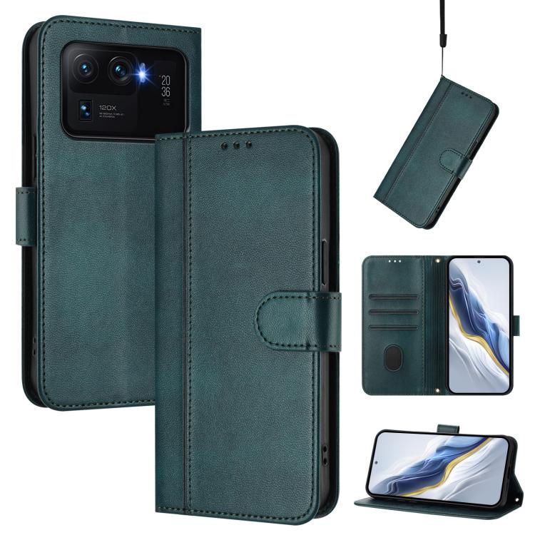 Line Splicing Buckle Retro Leather Phone Case, For Xiaomi Poco X4 Pro 5G, For Xiaomi 11T / 11T Pro, For Xiaomi Poco X3 GT, For Xiaomi Mi 11 Lite / Mi 11 Lite 5G, For Xiaomi Mi 11 Ultra, For Xiaomi Mi 11 Pro