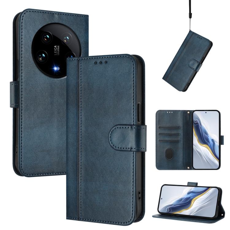 Line Splicing Buckle Retro Leather Phone Case, For Xiaomi Poco X6 Pro 5G, For Xiaomi 14 Ultra 5G, For Xiaomi 14 Pro 5G, For Xiaomi 14 5G, For Xiaomi 13T Pro 5G / 13T 5G, For Xiaomi 13 Ultra