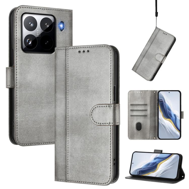 Line Splicing Buckle Retro Leather Phone Case, For Xiaomi Poco F7 Pro 5G / Redmi K80, For Xiaomi Poco X7 5G / Redmi Note 14 Pro 5G, For Xiaomi 15 Ultra, For Xiaomi Poco X7 Pro 5G, For Xiaomi Poco M7 Pro 5G / Redmi Note 14 5G, For Xiaomi 15 Pro