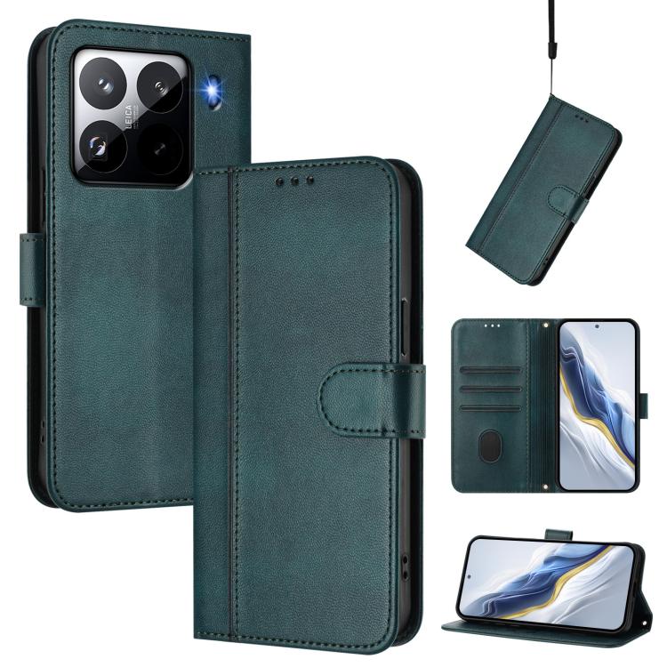 Line Splicing Buckle Retro Leather Phone Case, For Xiaomi Poco F7 Pro 5G / Redmi K80, For Xiaomi Poco X7 5G / Redmi Note 14 Pro 5G, For Xiaomi 15 Ultra, For Xiaomi Poco X7 Pro 5G, For Xiaomi Poco M7 Pro 5G / Redmi Note 14 5G, For Xiaomi 15 Pro