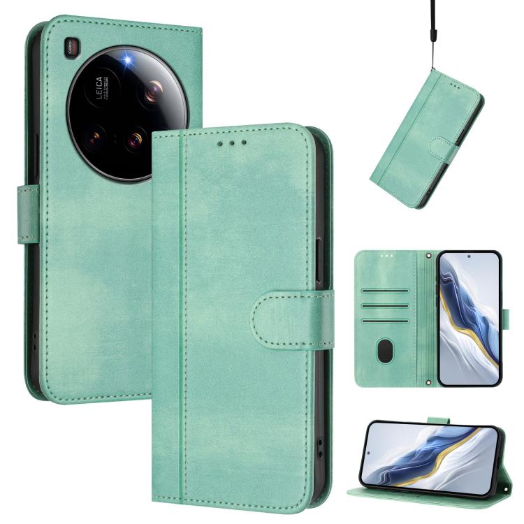 Line Splicing Buckle Retro Leather Phone Case, For Xiaomi Poco F7 Pro 5G / Redmi K80, For Xiaomi Poco X7 5G / Redmi Note 14 Pro 5G, For Xiaomi 15 Ultra, For Xiaomi Poco X7 Pro 5G, For Xiaomi Poco M7 Pro 5G / Redmi Note 14 5G, For Xiaomi 15 Pro