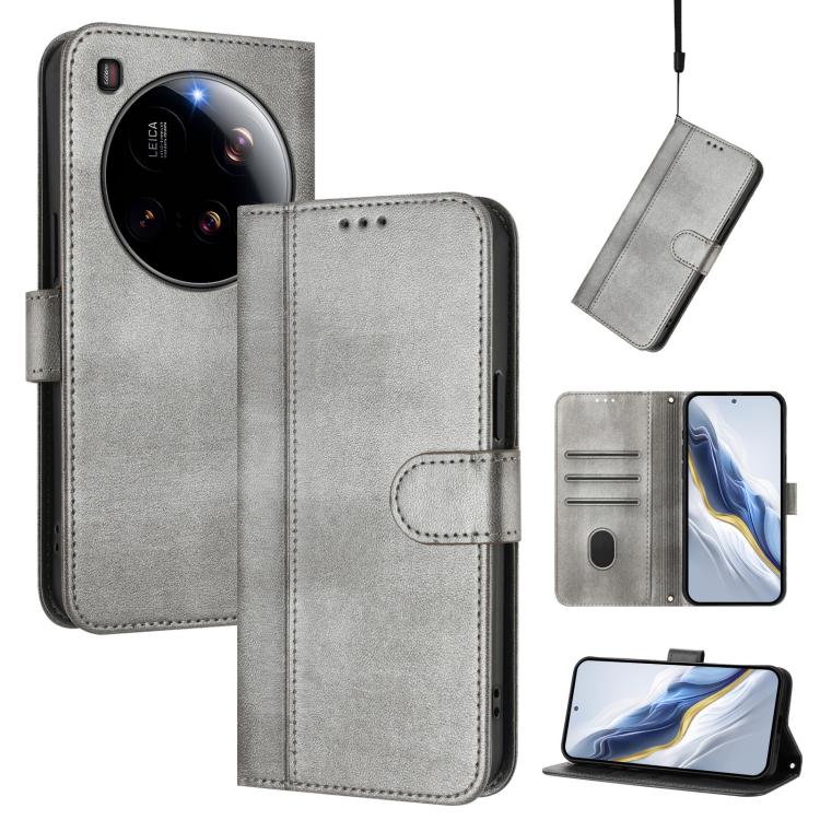 Line Splicing Buckle Retro Leather Phone Case, For Xiaomi Poco F7 Pro 5G / Redmi K80, For Xiaomi Poco X7 5G / Redmi Note 14 Pro 5G, For Xiaomi 15 Ultra, For Xiaomi Poco X7 Pro 5G, For Xiaomi Poco M7 Pro 5G / Redmi Note 14 5G, For Xiaomi 15 Pro