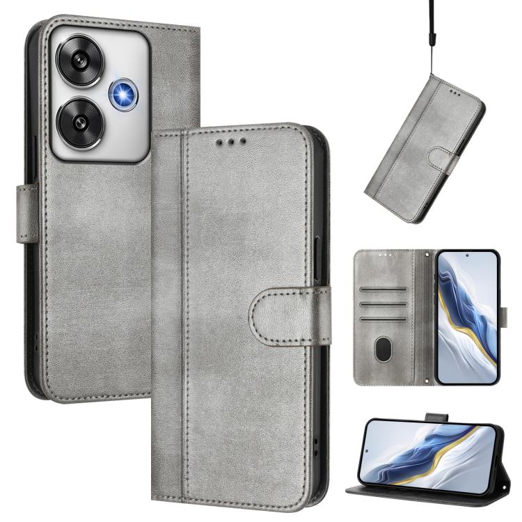 Line Splicing Buckle Retro Leather Phone Case, For Xiaomi 15, For Xiaomi 14T Pro 5G, For Xiaomi 14T 5G, For Xiaomi Poco F6 5G, For Xiaomi Poco F6 Pro 5G, For Xiaomi Poco X6 Neo 5G