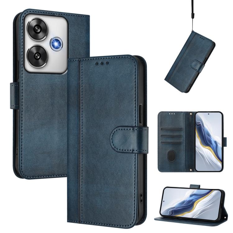 Line Splicing Buckle Retro Leather Phone Case, For Xiaomi 15, For Xiaomi 14T Pro 5G, For Xiaomi 14T 5G, For Xiaomi Poco F6 5G, For Xiaomi Poco F6 Pro 5G, For Xiaomi Poco X6 Neo 5G