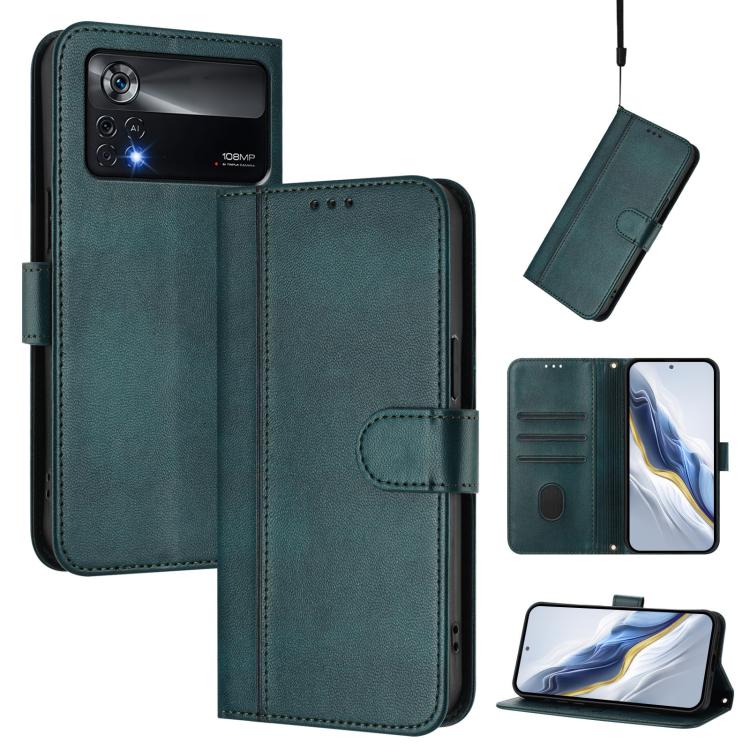 Line Splicing Buckle Retro Leather Phone Case, For Xiaomi Poco X4 Pro 5G, For Xiaomi 11T / 11T Pro, For Xiaomi Poco X3 GT, For Xiaomi Mi 11 Lite / Mi 11 Lite 5G, For Xiaomi Mi 11 Ultra, For Xiaomi Mi 11 Pro