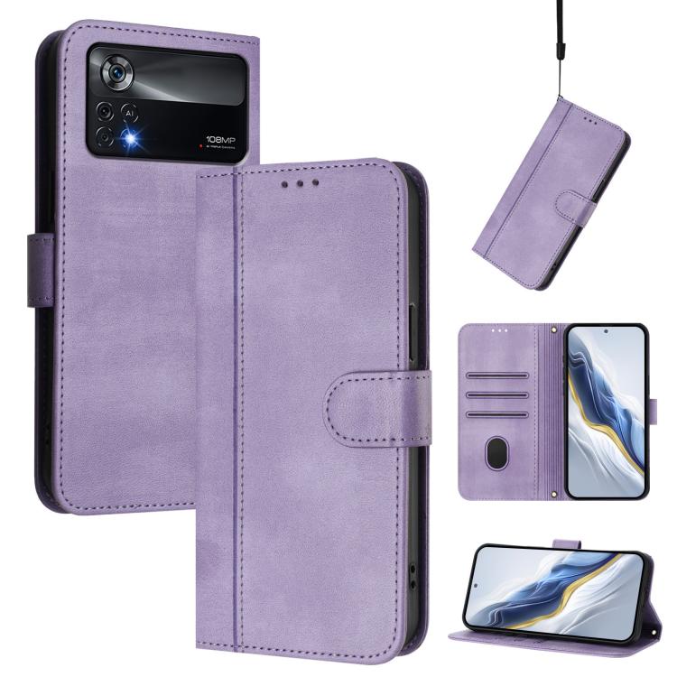 Line Splicing Buckle Retro Leather Phone Case, For Xiaomi Poco X4 Pro 5G, For Xiaomi 11T / 11T Pro, For Xiaomi Poco X3 GT, For Xiaomi Mi 11 Lite / Mi 11 Lite 5G, For Xiaomi Mi 11 Ultra, For Xiaomi Mi 11 Pro