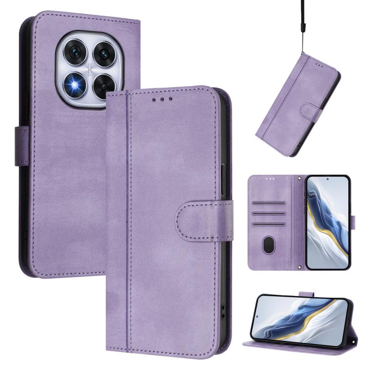 Line Splicing Buckle Retro Leather Phone Case, For Xiaomi Poco F7 Pro 5G / Redmi K80, For Xiaomi Poco X7 5G / Redmi Note 14 Pro 5G, For Xiaomi 15 Ultra, For Xiaomi Poco X7 Pro 5G, For Xiaomi Poco M7 Pro 5G / Redmi Note 14 5G, For Xiaomi 15 Pro