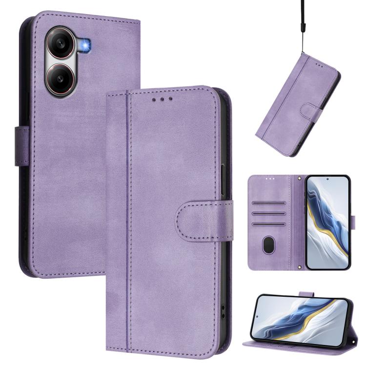 Line Splicing Buckle Retro Leather Phone Case, For Xiaomi Poco F7 Pro 5G / Redmi K80, For Xiaomi Poco X7 5G / Redmi Note 14 Pro 5G, For Xiaomi 15 Ultra, For Xiaomi Poco X7 Pro 5G, For Xiaomi Poco M7 Pro 5G / Redmi Note 14 5G, For Xiaomi 15 Pro