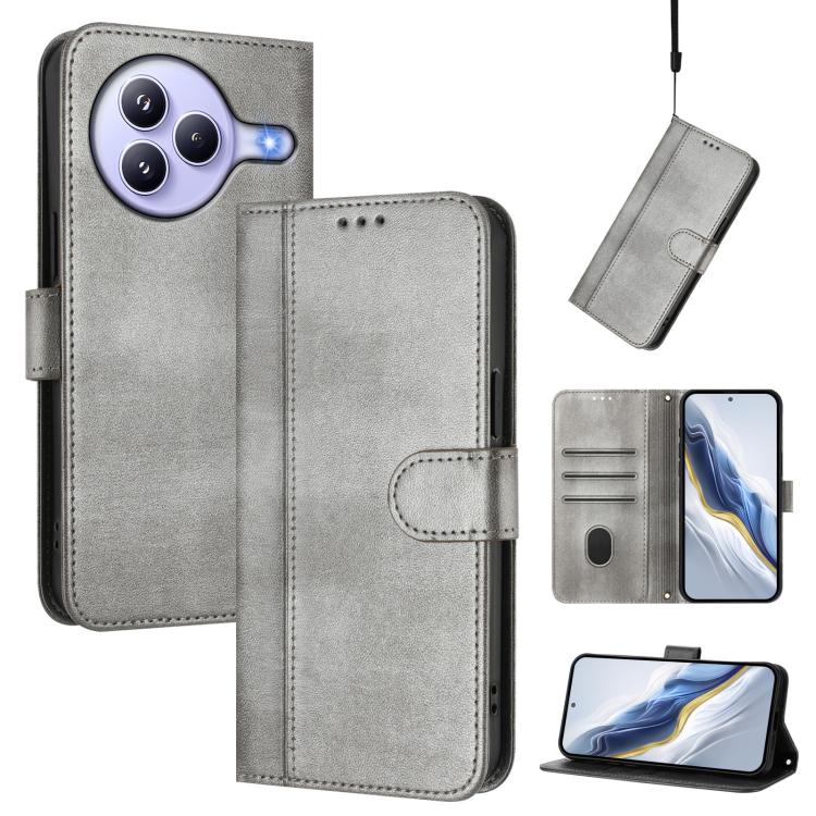 Line Splicing Buckle Retro Leather Phone Case, For Redmi 15 5G / 4G EU 171mm, For Xiaomi 15T Pro 5G, For Xiaomi 15T 5G, For Xiaomi Civi 5 Pro 5G, For Xiaomi 15S Pro 5G, For Xiaomi Poco F7 Ultra 5G / Redmi K80 Pro