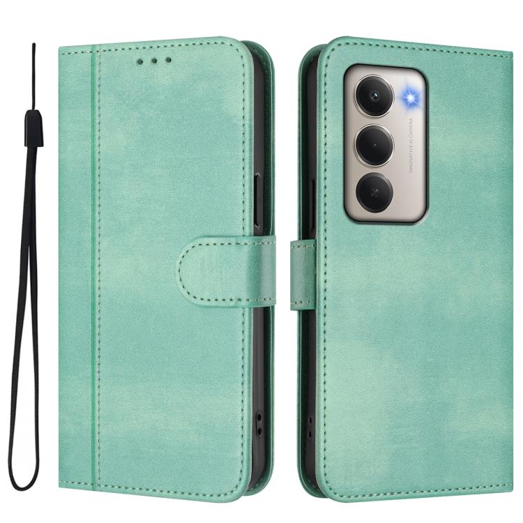 Line Splicing Buckle Retro Leather Phone Case, For Redmi 15 5G / 4G EU 171mm, For Xiaomi 15T Pro 5G, For Xiaomi 15T 5G, For Xiaomi Civi 5 Pro 5G, For Xiaomi 15S Pro 5G, For Xiaomi Poco F7 Ultra 5G / Redmi K80 Pro