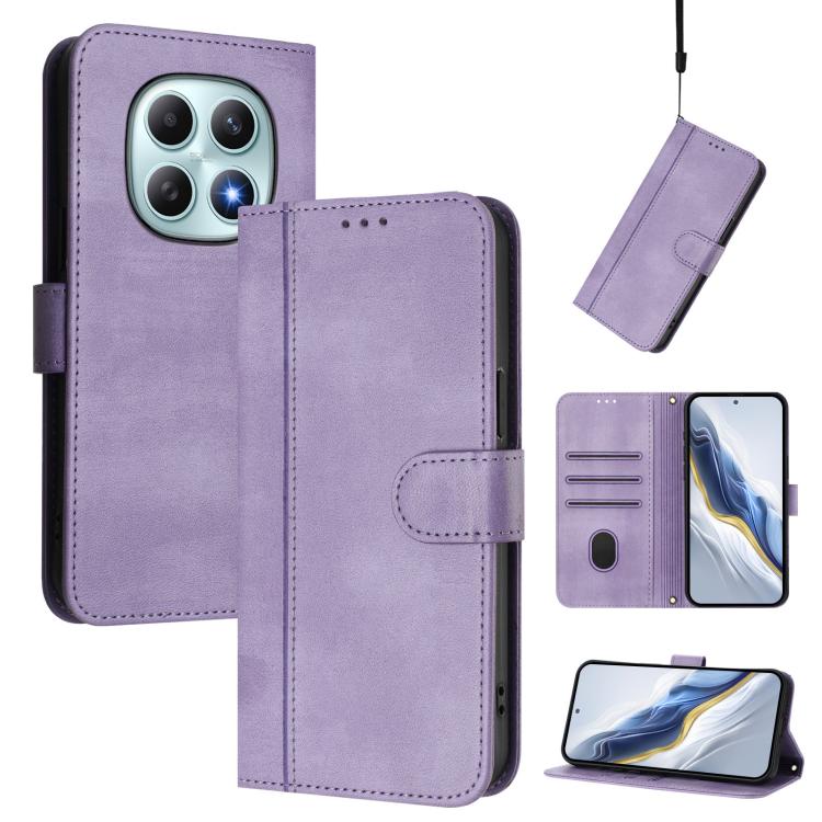 Line Splicing Buckle Retro Leather Phone Case, For Redmi Turbo 5 Max 5G / Poco X8 Pro Max 5G, For Redmi Turbo 5 5G Global / Poco X8 Pro 5G, For Redmi Note 15 Pro+ 5G 163.3mm/Poco M8 Pro 5G, For Redmi Note 15 5G / 4G 164mm / Poco M8 5G                  ...